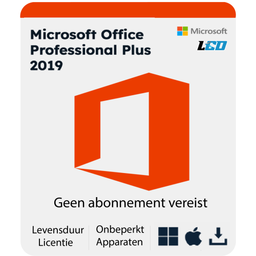 Microsoft Office 2019 Professional Plus Installatiepakket