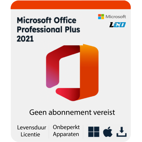 Microsoft Office 2021 Professional Plus Installatiepakket