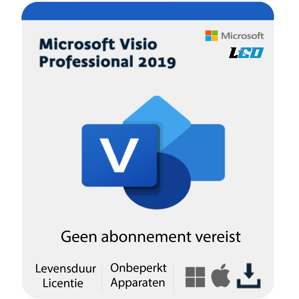 Microsoft Visio Professional 2019 USB Installatiepakket