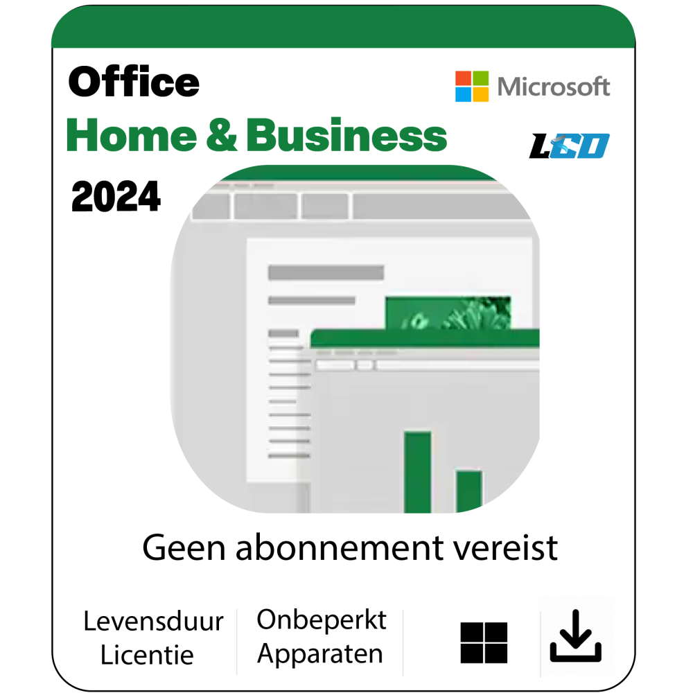 Microsoft Office 2024 Home & Business Mac Installatiepakket