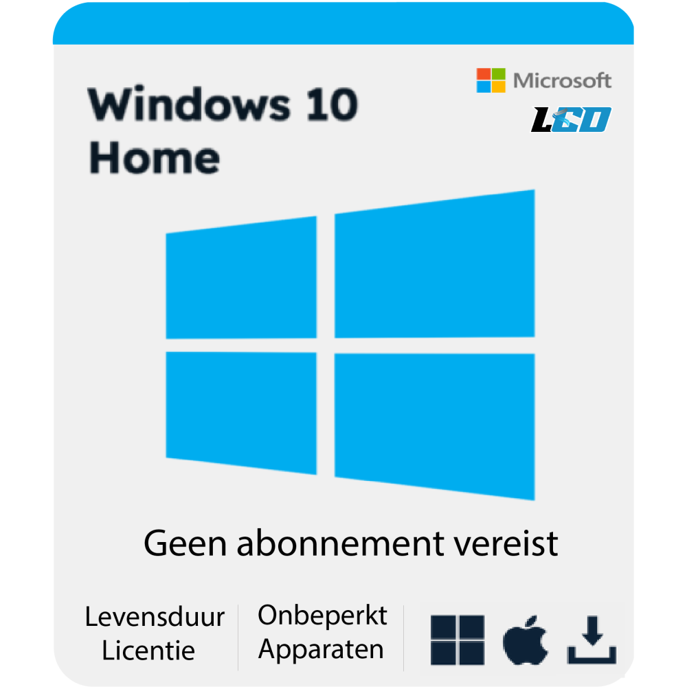 Microsoft Windows 10 Home USB Installatiepakket