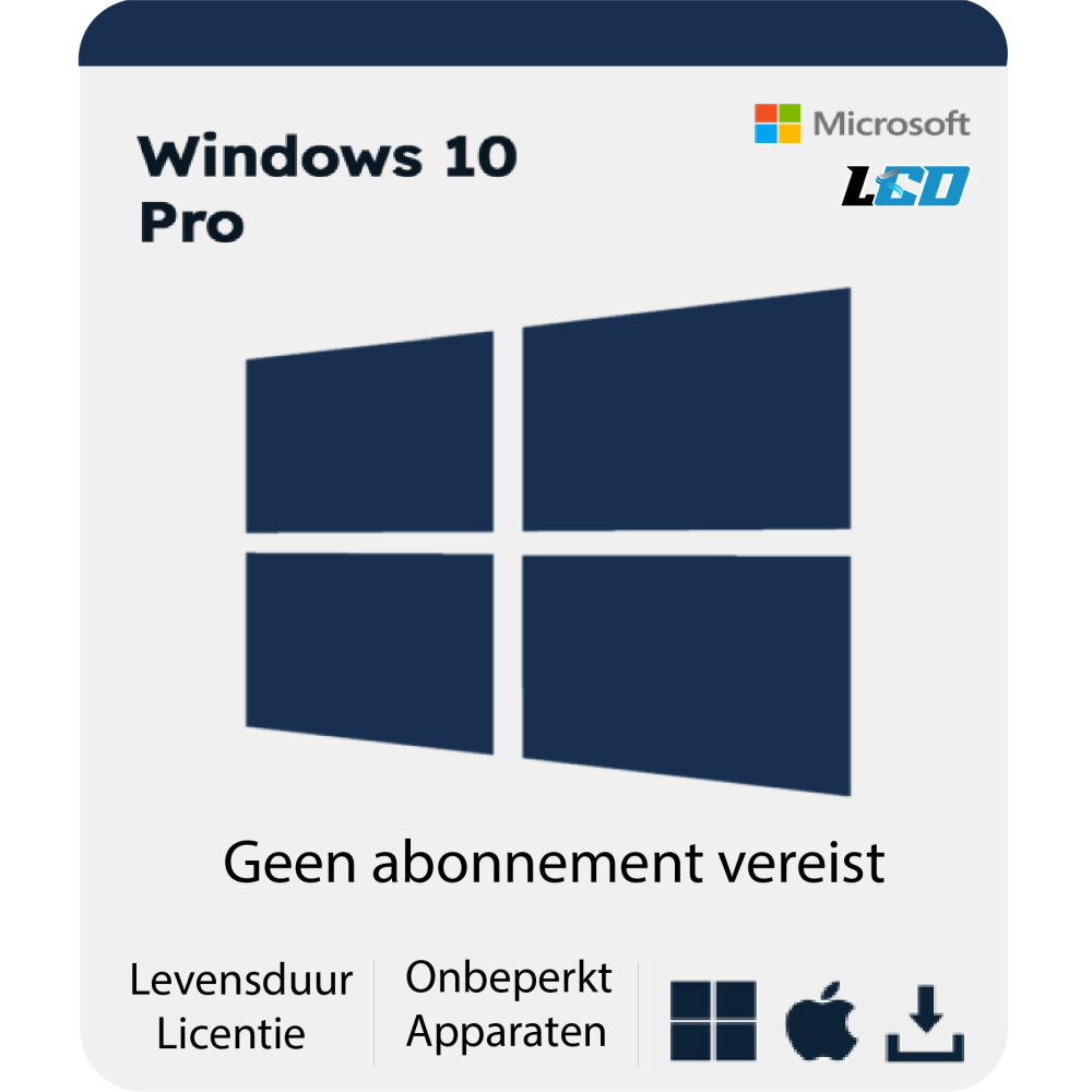 Microsoft Windows 10 Pro USB Installatiepakket