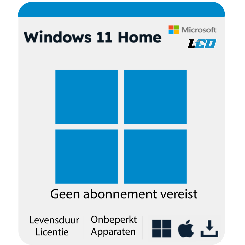 Microsoft Windows 11 Home USB Installatiepakket