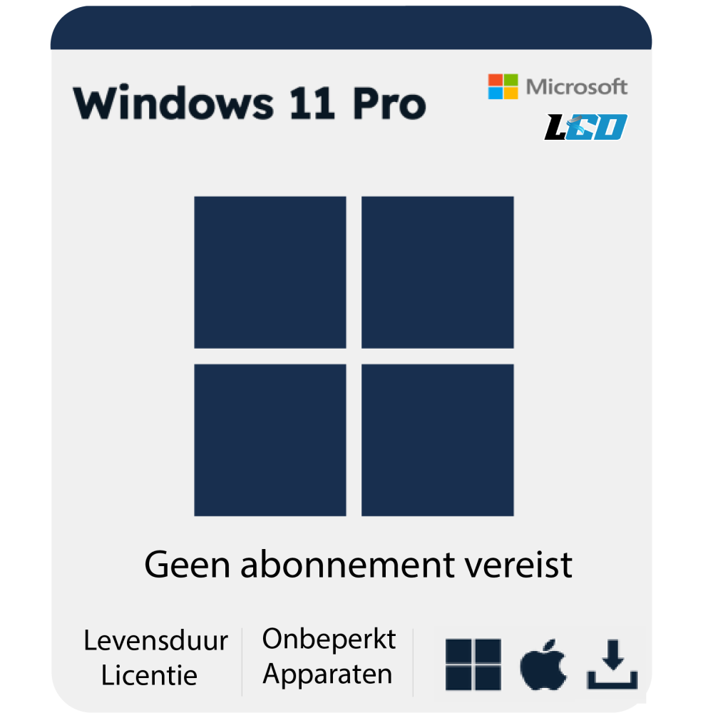 Microsoft Windows 11 Pro USB Installatiepakket