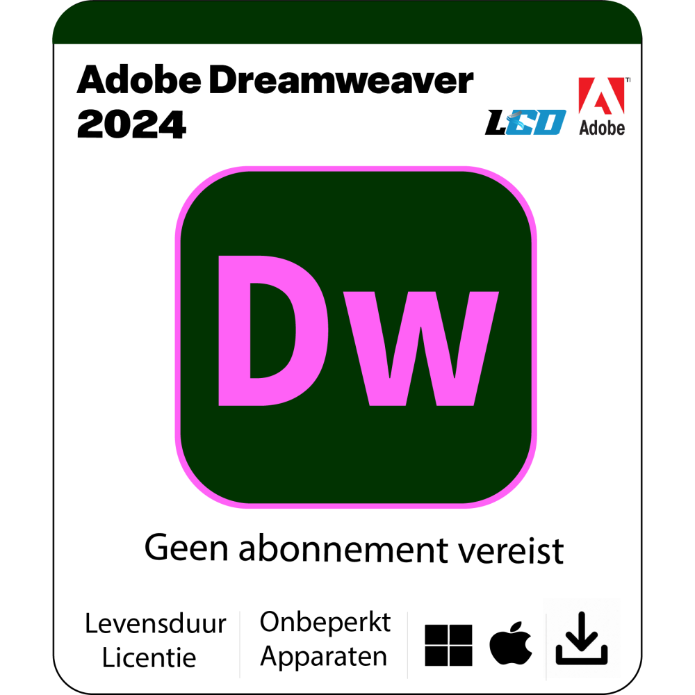 Adobe Dreamweaver 2024 Installatiepakket