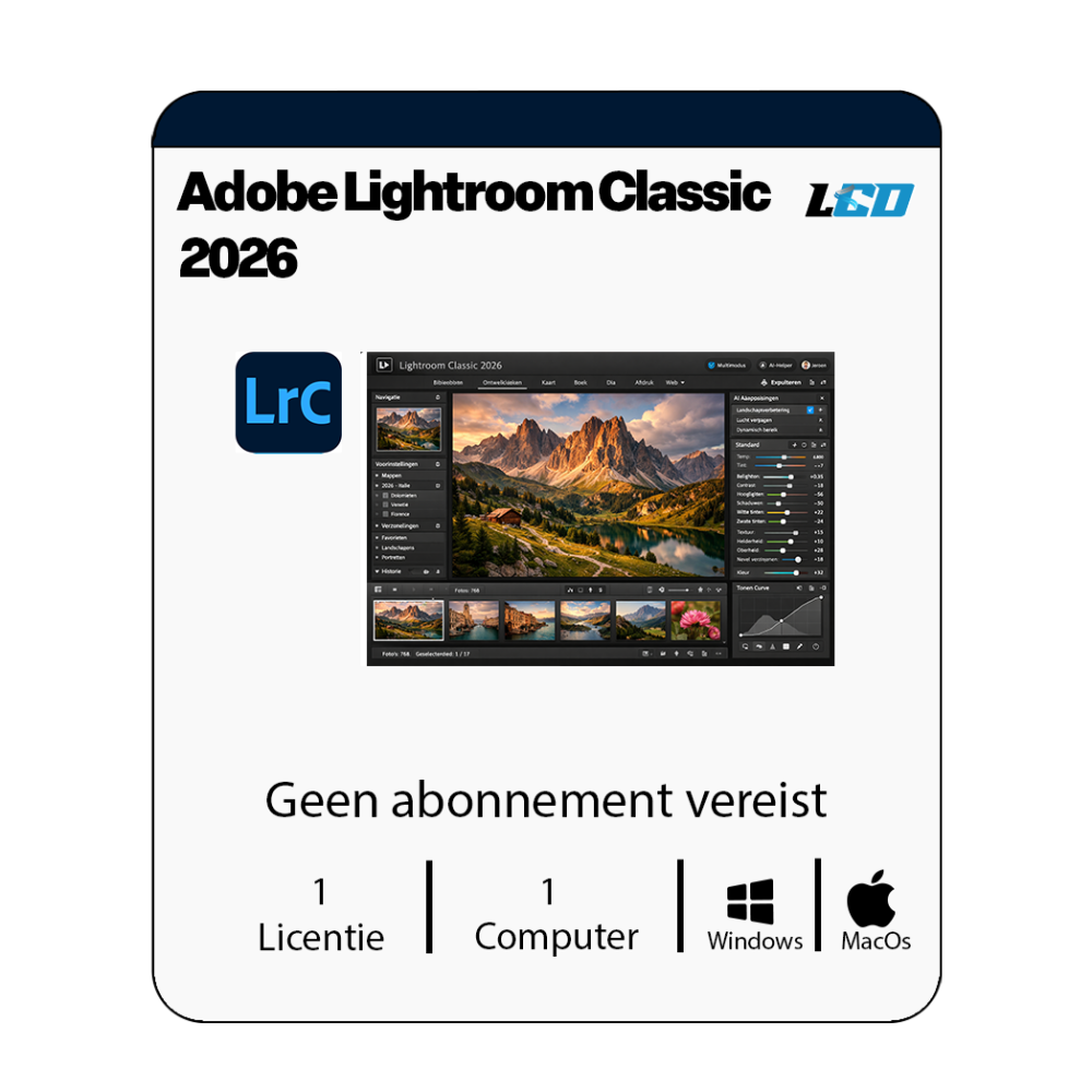 Adobe Lightroom Classic 2026 Installatiepakket