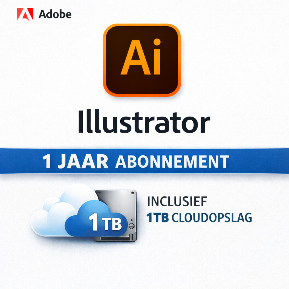 Adobe Illustrator 1 Jaar Abonnement – 1 Licentie | Direct geleverd per e-mail