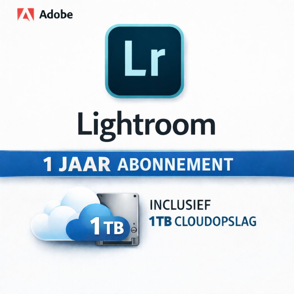 Adobe Lightroom 1 Jaar Abonnement – 1 Licentie | Direct geleverd per e-mail