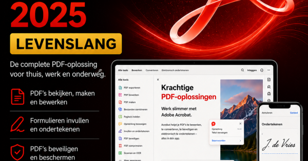 Adobe Acrobat 2025 Pro DC | Digitale Licentie 1 PC