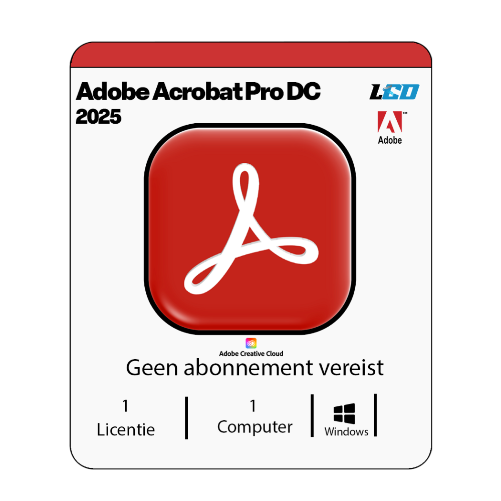 Adobe Acrobat 2025 Pro DC Installatiepakket