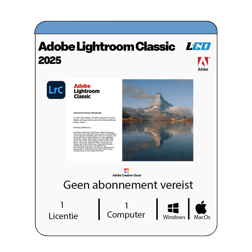 Adobe Lightroom Classic 2025 Installatiepakket