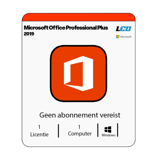 Microsoft Office 2019 Professional Plus USB Installatiepakket