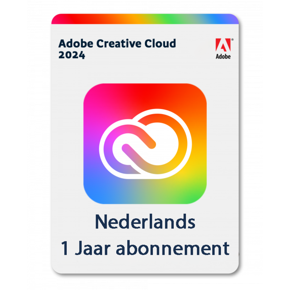 Adobe Creative Cloud All Apps 1 Jaar Abonnement)