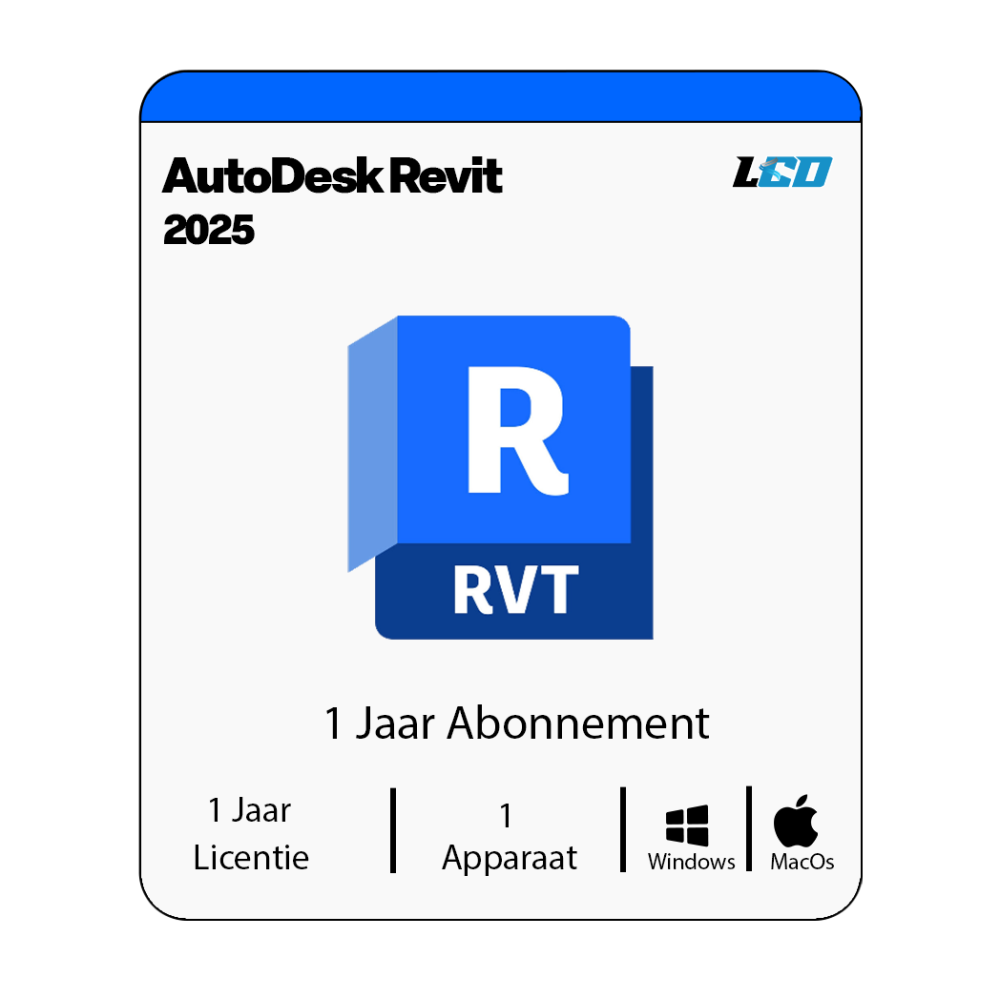Autodesk Revit 2025 3 jaar abonnement