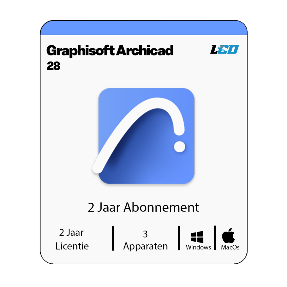 GraphiSoft ArchiCAD 28 2 Jaar abonnement