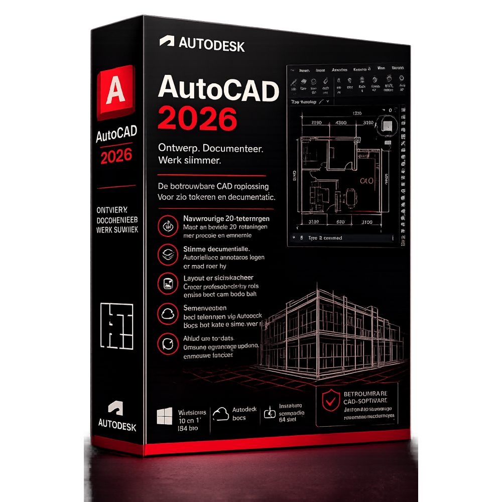 AutoCAD 2026 1 Jaar Abonnement