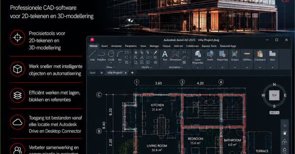 Autodesk Inloggen Autodesk AutoCAD 2025 1 Jaar abonnement