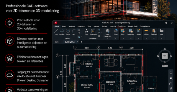 Autodesk Inloggen AutoCAD 2026 kopen | Autodesk CAD software | Licentiecode-deal.nl