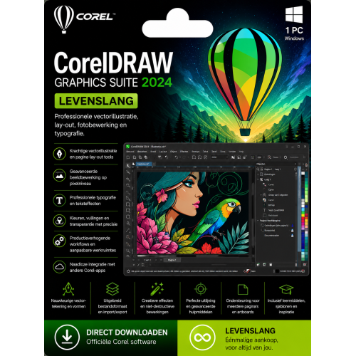 CorelDraw Graphics Suite 2024 | Digitale Licentie 1 PC