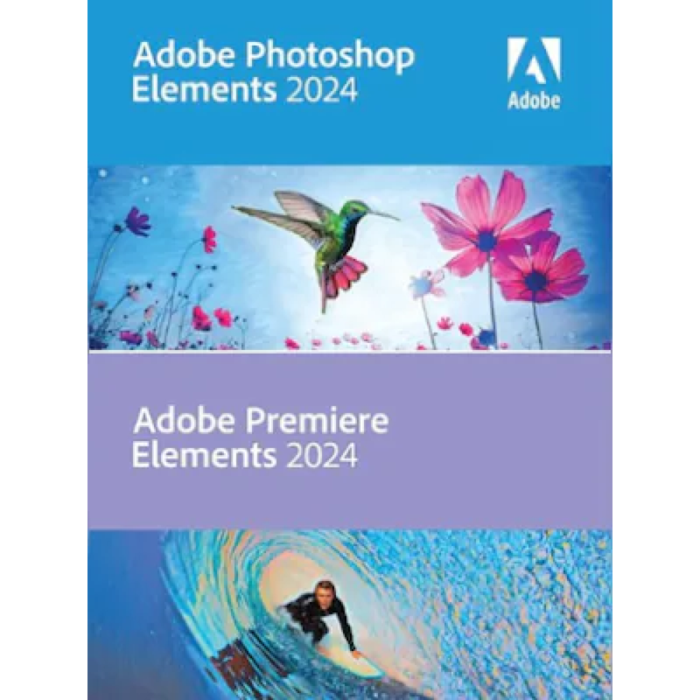 Adobe Photoshop Elements & Premiere Elements 2024 1 PC