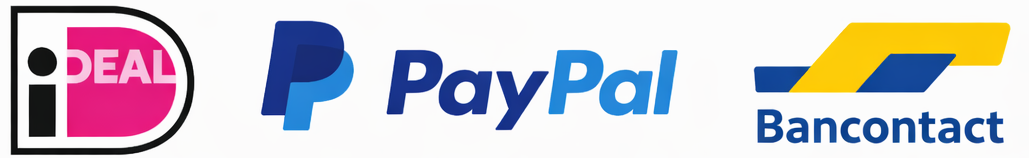 Betaal veilig met IDEAL PAYPAL BANCONTACT