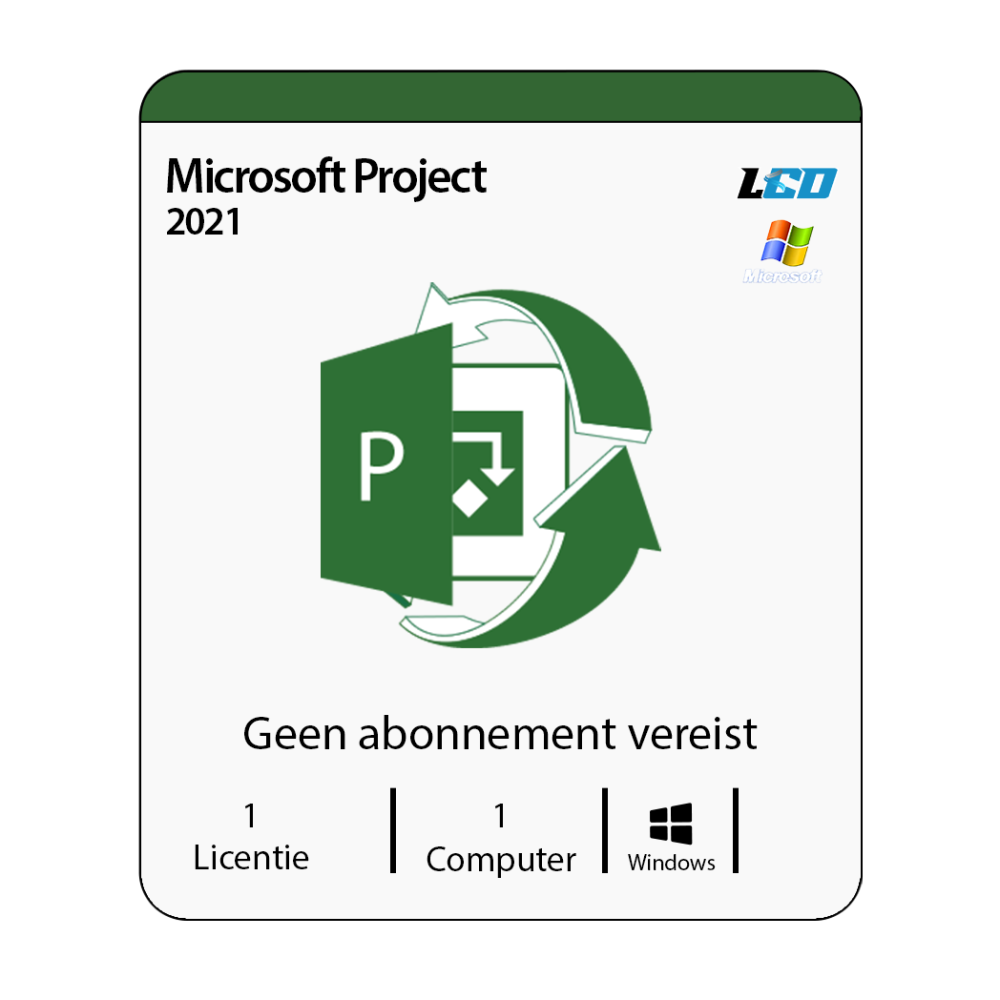 Microsoft Project Professional 2021 USB Installatiepakket