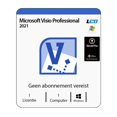 Microsoft Visio Professional 2021 USB Installatiepakket