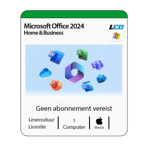 Microsoft Office 2024 Home & Business Mac Installatiepakket