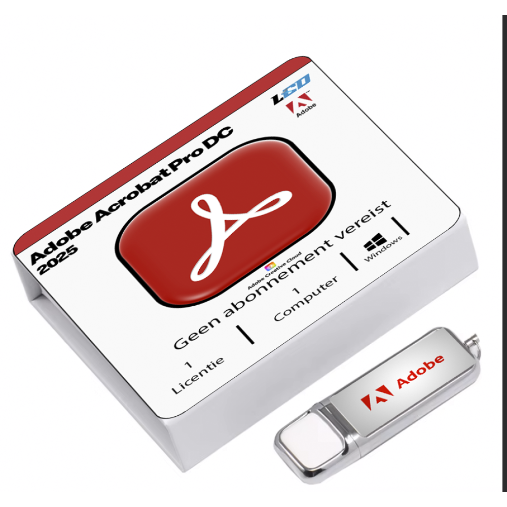 Adobe Acrobat 2025 USB Box