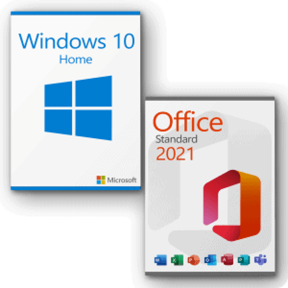 Microsoft Windows 10 Microsoft Office 2021 Standard Combipakket