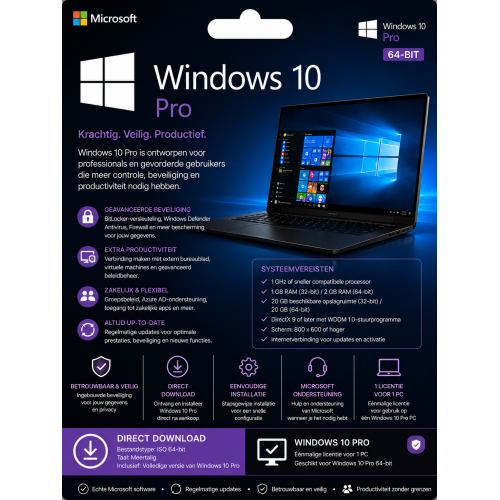 Microsoft Windows 10 Pro Installatiepakket