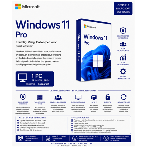 Microsoft Windows 11 Pro Installatiepakket