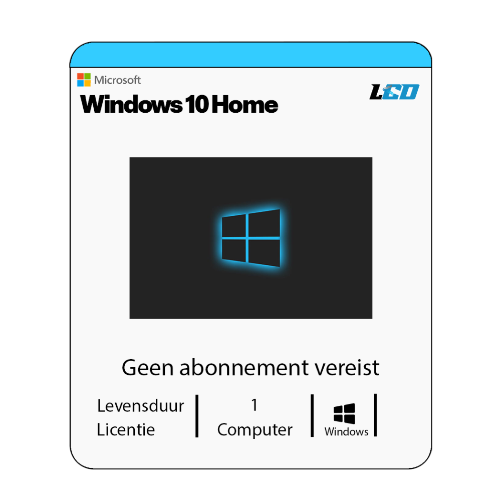 Microsoft Windows 10 Home USB Installatiepakket